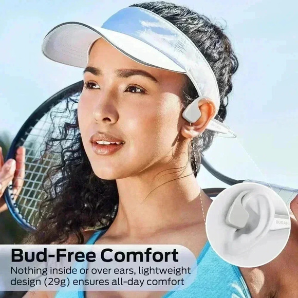 Brand New: BUGANI Bone Conduction Headphones, Bluetooth 5.3 Open Ear Headphones - Picture 3 of 8